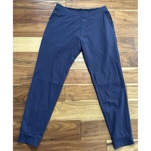 Public Rec Pants Joggers Mens 36x34 Navy Blue Gamechanger Lounge Nylon Spandex